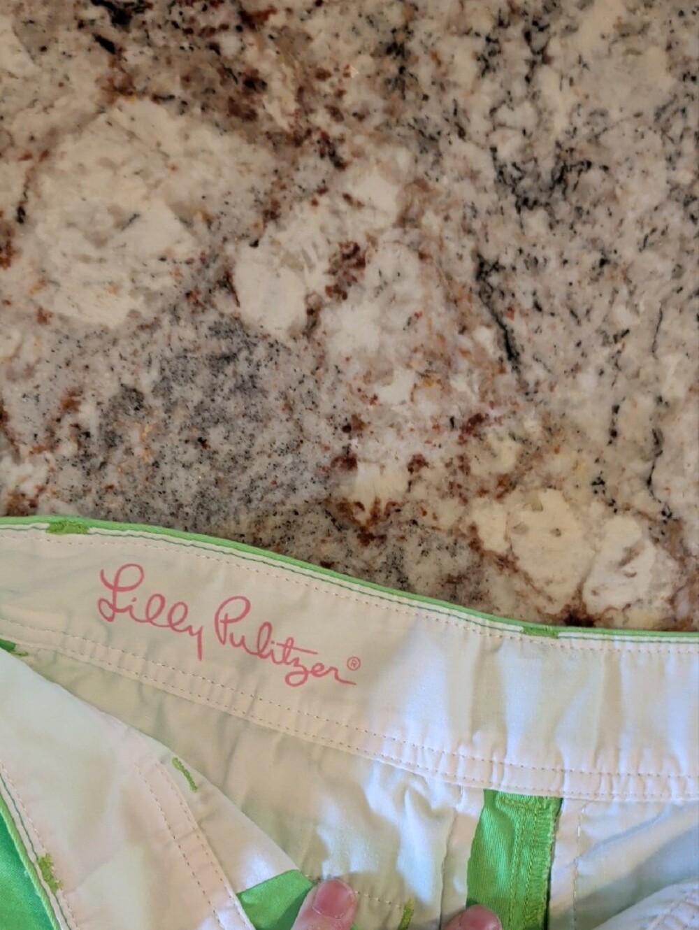 Lilly Pulitzer Light Green Cotton Shorts - Picture 3 of 6